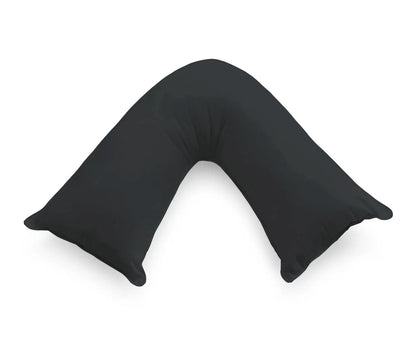 1000TC Premium Ultra Soft V SHAPE Pillowcase - Black - Mekamart Australia