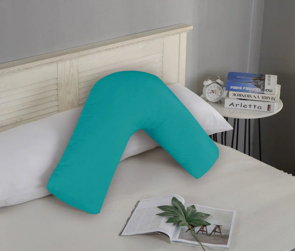 1000TC Premium Ultra Soft V SHAPE Pillowcase - Teal - Mekamart Australia
