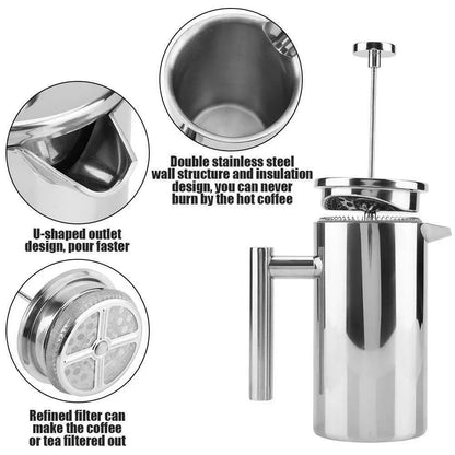 French Press Coffee Maker 1000m - Mekamart Australia