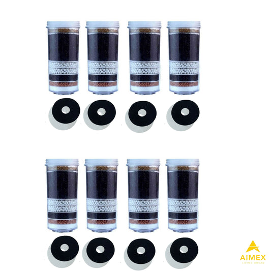 Aimex 8 Stage Water Fluoride Reduction Filter Cartridges x 8 - Mekamart Australia