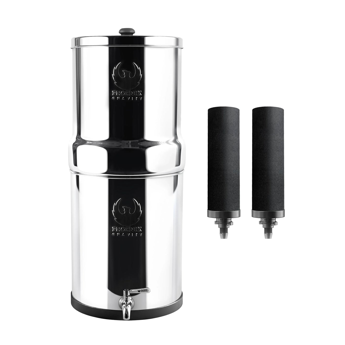 The Phoenix Gravity Water Filter Stainless Steel 304 -12L - Mekamart Australia