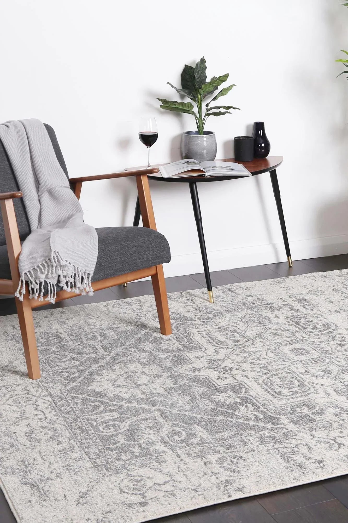 delicate-audrey-ivory-grey-rug 160x230 - Mekamart Australia