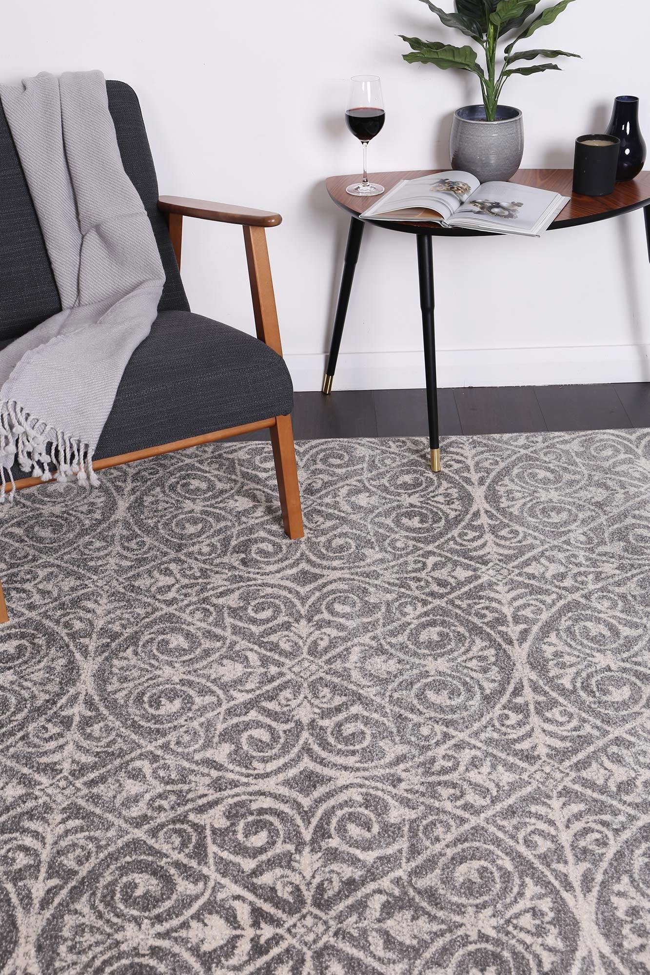 delicate-katherine-grey-ivory-rug 200x290 - Mekamart Australia