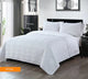 3 piece embossed comforter set queen white - Mekamart Australia