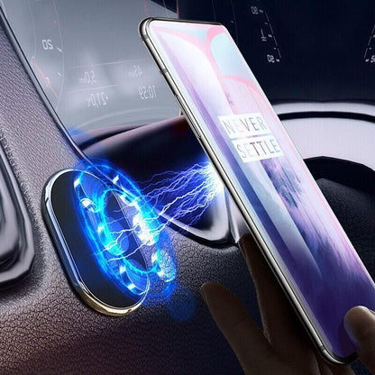 In Car Magnetic Phone Holder Dashboard Mount Stand Bracket For Mobile Phone Gps - Black