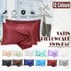 2 Pack Satin Pillowcases Luxury Soft Cushion Covers Bedroom Home Decor - Silver - Mekamart Australia
