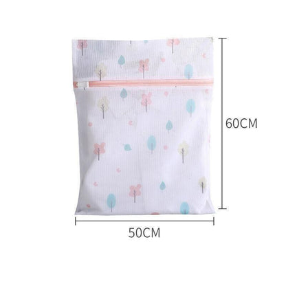 4Pcs Cute Delicates Wash Bag Laundry Lingerie Bra Washing Pack Set Clothes Case - Blue