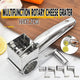 Rotary Cheese Grater Stainless Steel 4 Blade Set Kitchen Slicer - Mekamart Australia