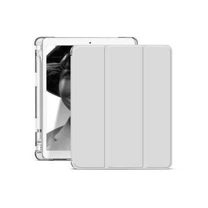 Shockproof Silicone iPad Air 3 Cover with Pencil Slot and Smart Wake - Lavender Grey
