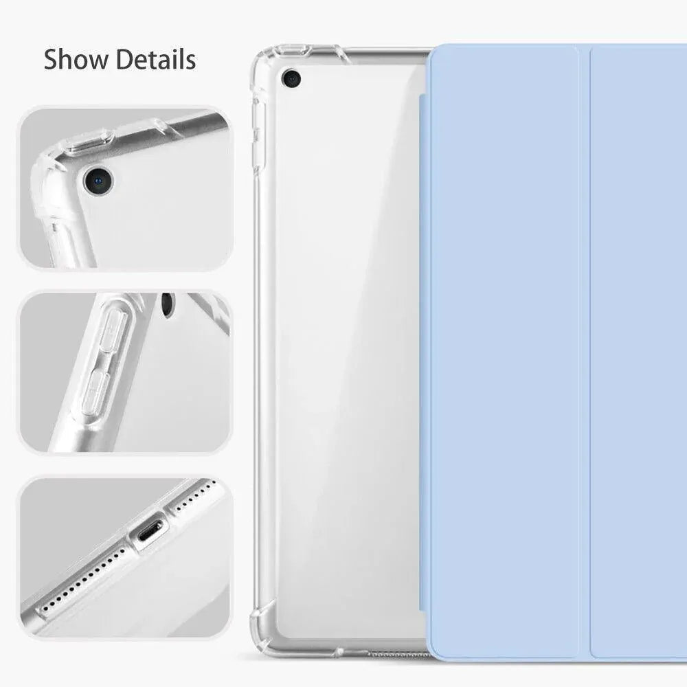 Shockproof Silicone iPad Air 4 Cover with Pencil Slot and Smart Wake - Dark Green