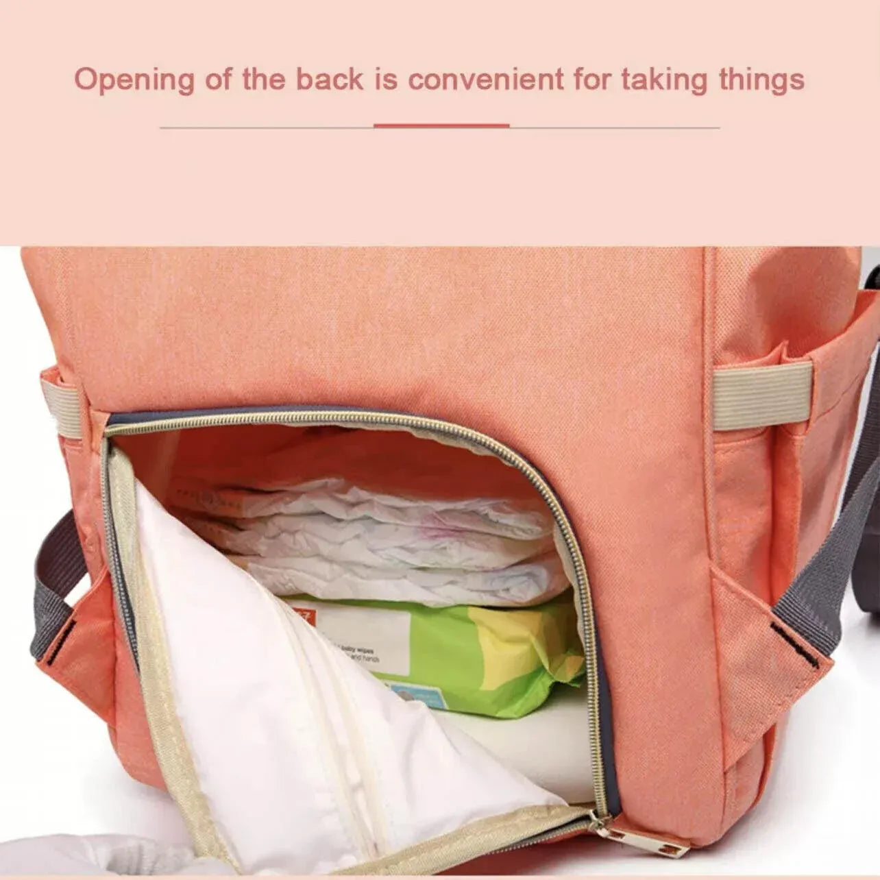 Luxury Multifunctional Diaper Nappy Backpack Maternity Mummy Changing Bag - Navy