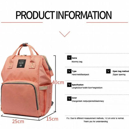 Luxury Multifunctional Diaper Nappy Backpack Maternity Mummy Changing Bag - Wavy Grain - Mekamart Australia