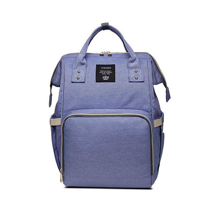 Luxury Multifunctional Diaper Nappy Backpack Maternity Mummy Changing Bag - Wavy Grain - Mekamart Australia