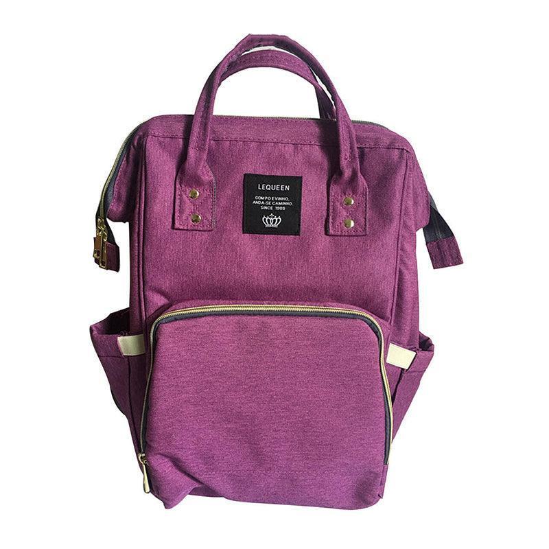 Luxury Multifunctional Diaper Nappy Backpack Maternity Mummy Changing Bag - Wavy Grain - Mekamart Australia