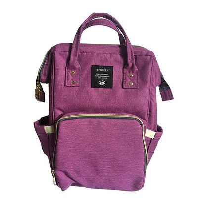 Luxury Multifunctional Diaper Nappy Backpack Maternity Mummy Changing Bag - Wavy Grain - Mekamart Australia