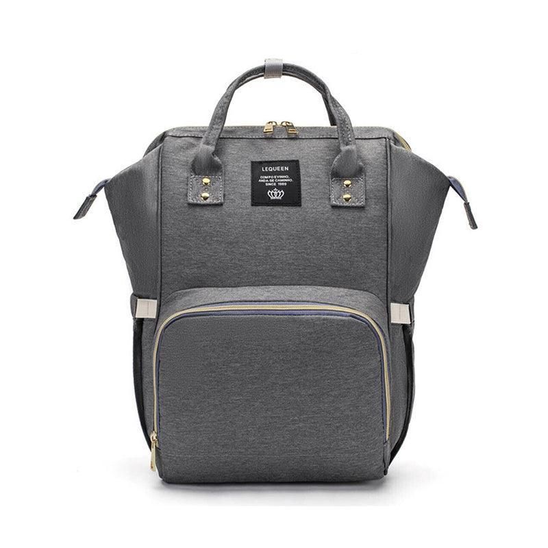 Luxury Multifunctional Diaper Nappy Backpack Maternity Mummy Changing Bag - Dark Gray