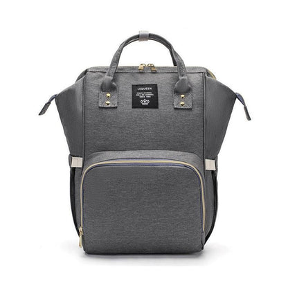 Luxury Multifunctional Diaper Nappy Backpack Maternity Mummy Changing Bag - Dark Gray