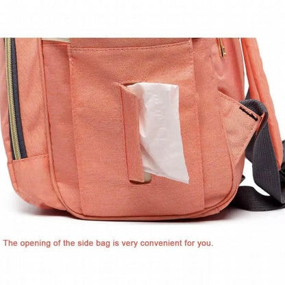 Luxury Multifunctional Diaper Nappy Backpack Maternity Mummy Changing Bag - Dark Gray