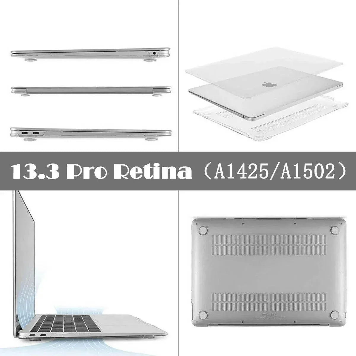 Frosted Transparent Case with Keyboard Cover for MacBook 13 to 16 Inch - Mackbook 13.3Pro (A2251/A2289)