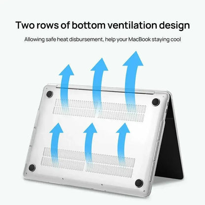 Frosted Transparent Case with Keyboard Cover for MacBook 13 to 16 Inch - Mackbook 16 Pro (A2141)