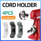 Cord Organizer Wrap Holder 4pcs Kitchen Appliance Cable Winder Adhesive Clip - 4PCS White - Mekamart Australia