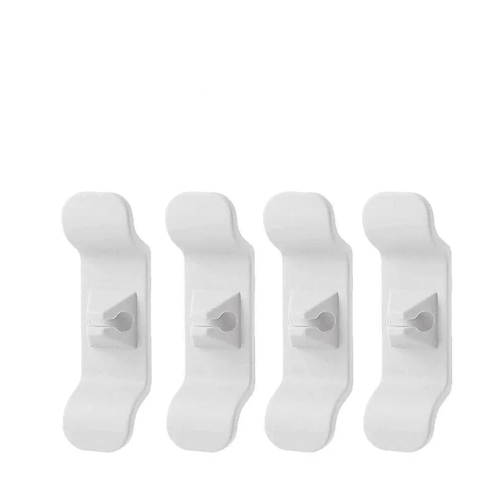 Cord Organizer Wrap Holder 4pcs Kitchen Appliance Cable Winder Adhesive Clip - 4PCS White - Mekamart Australia