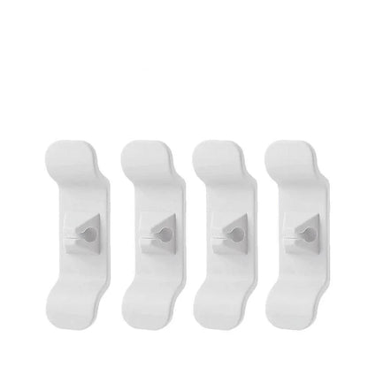 Cord Organizer Wrap Holder 4pcs Kitchen Appliance Cable Winder Adhesive Clip - 4PCS White - Mekamart Australia