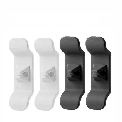 Cord Organizer Wrap Holder 4pcs Kitchen Appliance Cable Winder Adhesive Clip - 4PCS White - Mekamart Australia