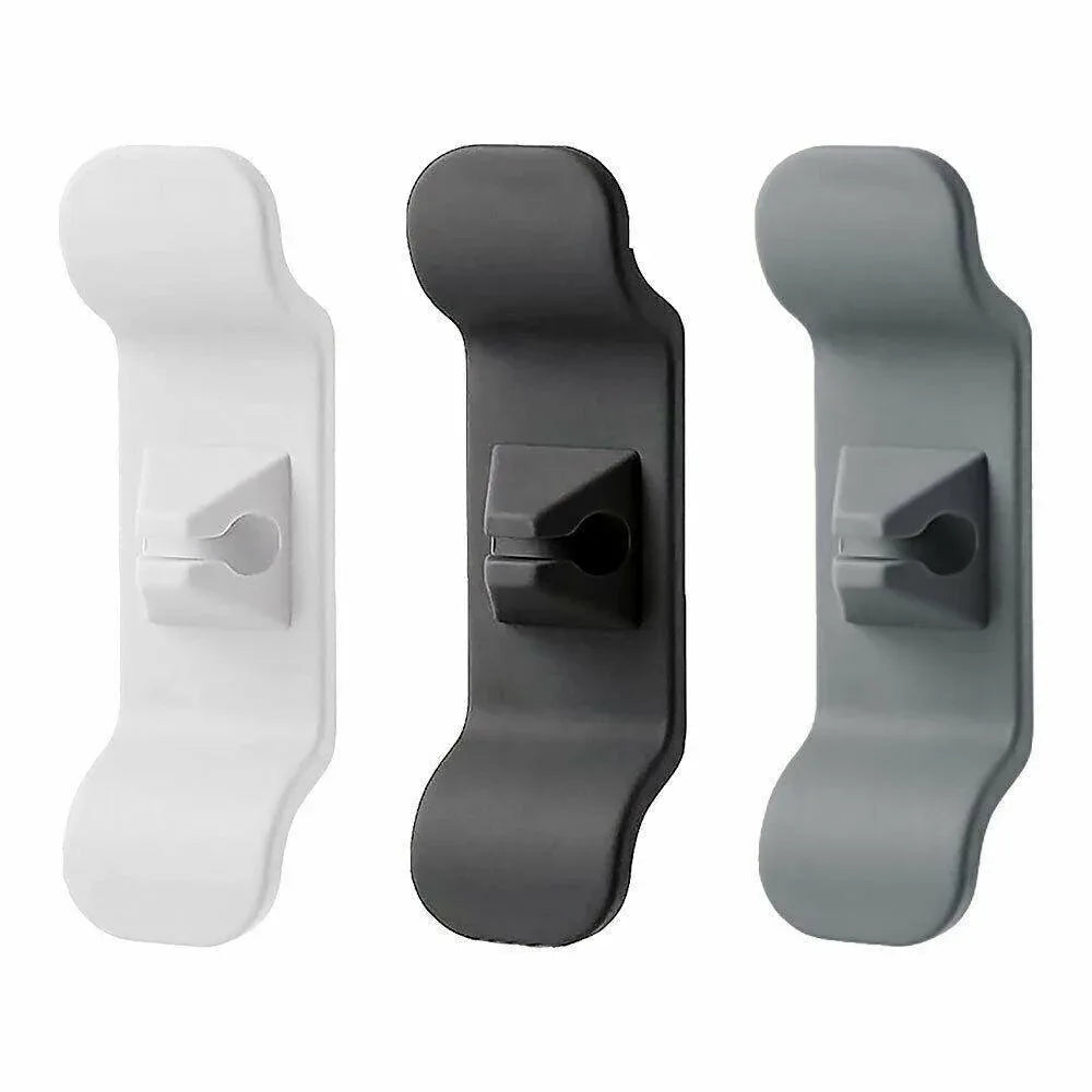 Cord Organizer Wrap Holder 4pcs Kitchen Appliance Cable Winder Adhesive Clip - 2PCS White+2PCS Black - Mekamart Australia