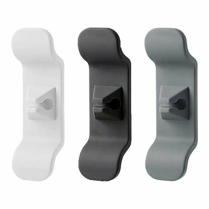 Cord Organizer Wrap Holder 4pcs Kitchen Appliance Cable Winder Adhesive Clip - 2PCS White+2PCS Black - Mekamart Australia