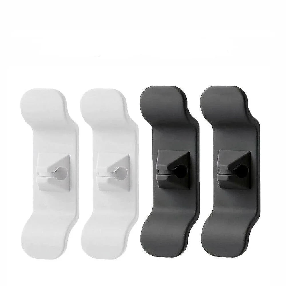 Cord Organizer Wrap Holder 4pcs Kitchen Appliance Cable Winder Adhesive Clip - 2PCS White+2PCS Black - Mekamart Australia