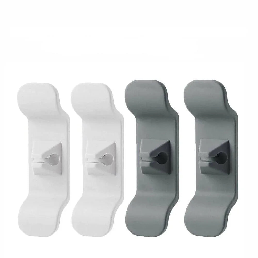 Cord Organizer Wrap Holder 4pcs Kitchen Appliance Cable Winder Adhesive Clip - 2PCS White+2PCS Black - Mekamart Australia