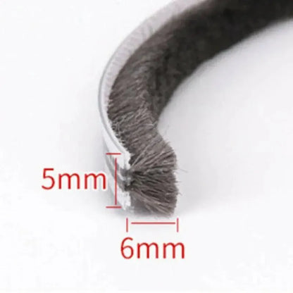 10M Hairy Seal Brush for Door & Window Draught Exclusion - 5x6mm（10M）