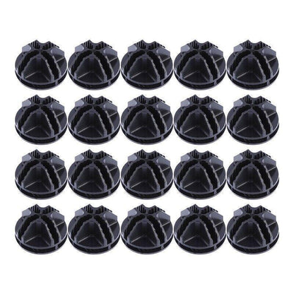 20PCS Wire Storage Cube Plastic Connectors Mesh Snap Plastic Push Grid - White - Mekamart Australia