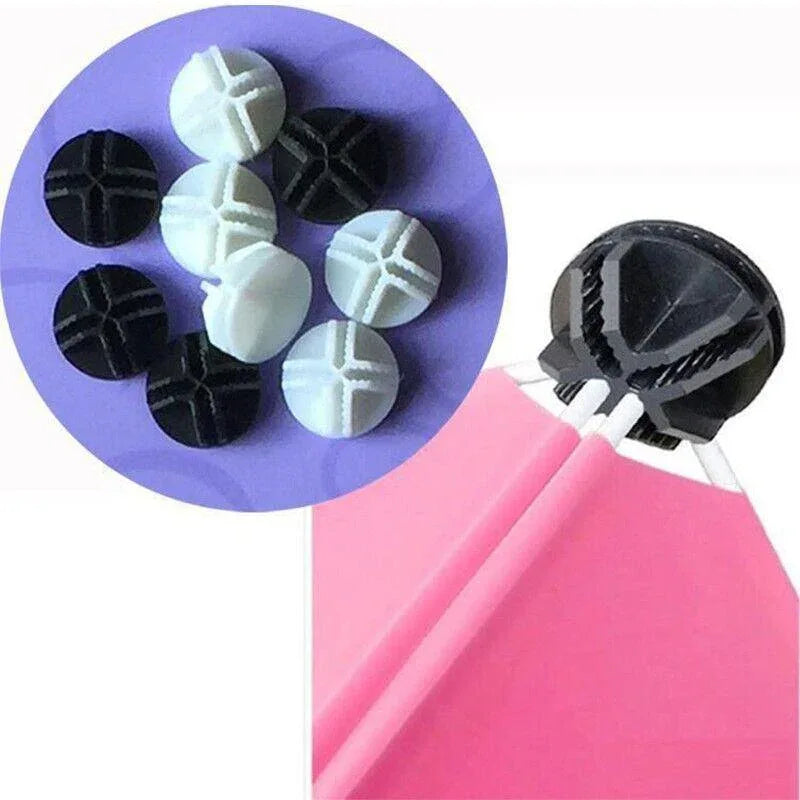 20PCS Wire Storage Cube Plastic Connectors Mesh Snap Plastic Push Grid - White - Mekamart Australia