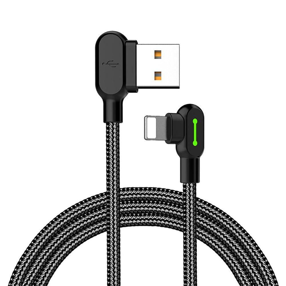 Mcdodo Fast Usb Cable Heavy Duty Charging Syn Charger Iphone 90 Degree Angle - 1.2m