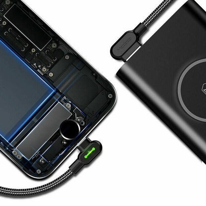 Mcdodo Fast Usb Cable Heavy Duty Charging Syn Charger Iphone 90 Degree Angle - 3m