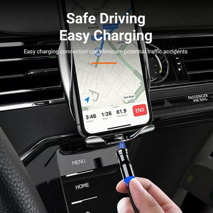 540 Degree Rotating Magnetic Charging Cable USB Data Cord for iPhone 1m 2m 3m - 2m