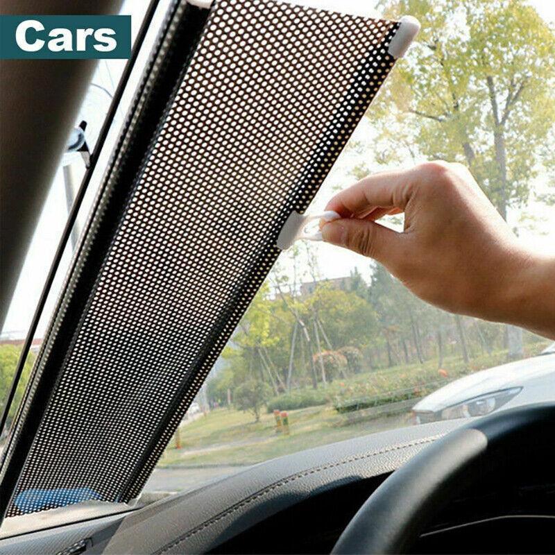 Silver Roller Blinds Suction Cup Sunshade Blackout Curtains Car Home Window Curtains - 58 X 125 CM - Mekamart Australia