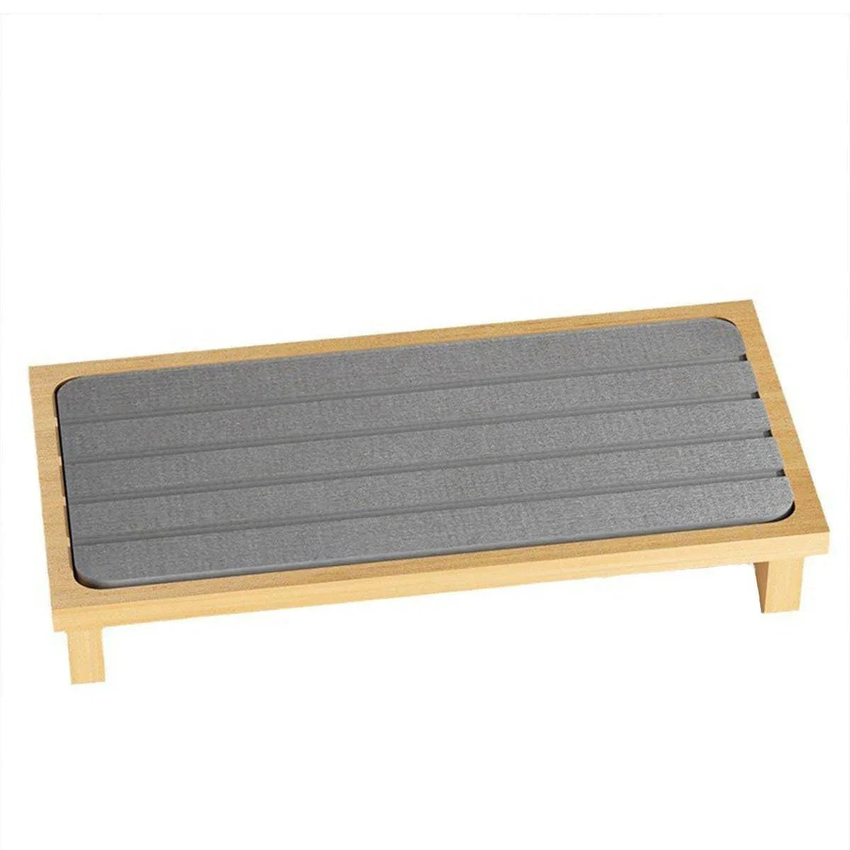 Countertop Absorbent Drainage Mat Sink Splash Pad Bathroom Tray Water Catcher - Dark Grey - Mekamart Australia