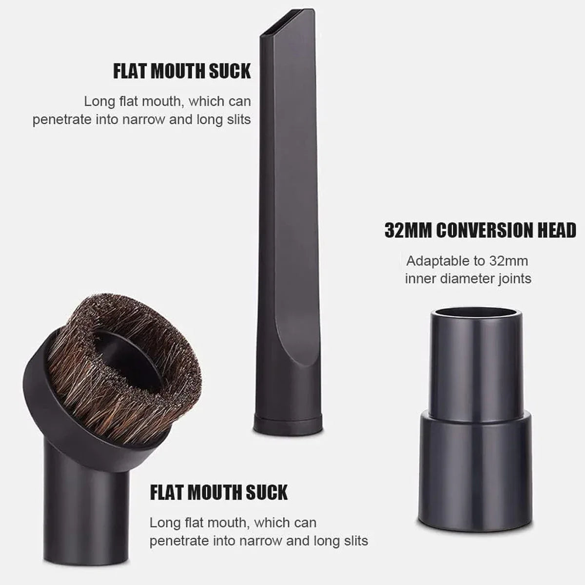 6pcs Vacuum Cleaner Accessory Suction Head Suitable for 32mm Inner Diameter Fit - Mekamart Australia