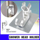 Adjustable Bracket Suction Shower Head Handset Holder Bathroom Wall Mount +Hooks - Mekamart Australia
