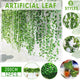 12 X 2M Artificial Ivy Vine Fake Foliage Flower Hanging Leaf Garland Plant Party - Begonia Leaves - Mekamart Australia