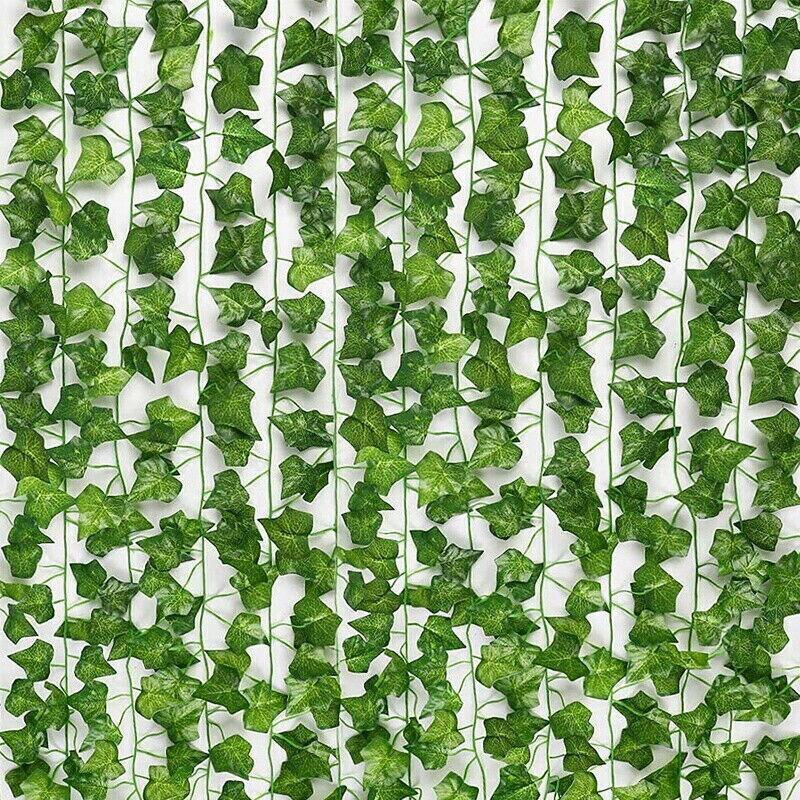 12 X 2M Artificial Ivy Vine Fake Foliage Flower Hanging Leaf Garland Plant Party - Begonia Leaves - Mekamart Australia