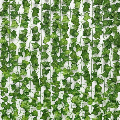 12 X 2M Artificial Ivy Vine Fake Foliage Flower Hanging Leaf Garland Plant Party - Begonia Leaves - Mekamart Australia