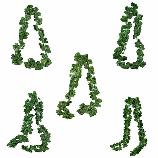 12 X 2M Artificial Ivy Vine Fake Foliage Flower Hanging Leaf Garland Plant Party - Scindapsus Leaves - Mekamart Australia