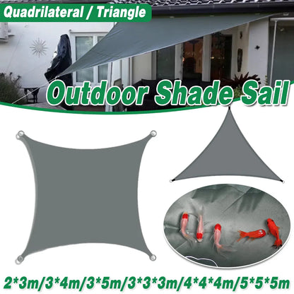 Waterproof Outdoor Shade Sail Garden Sun Canopy UV Protection Patio Awning Cloth - 4x4x4m Triangle - Mekamart Australia