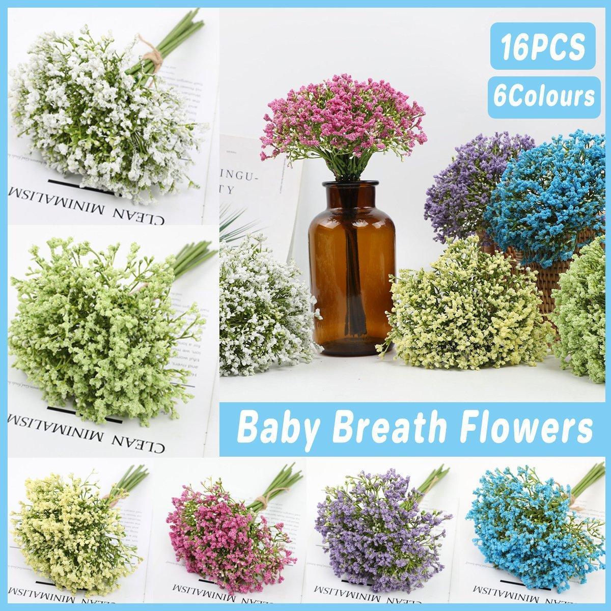 16pcs Artificial Foam Full Star Flowers Wedding Bouquet Home Decor Simulation - Green - Mekamart Australia