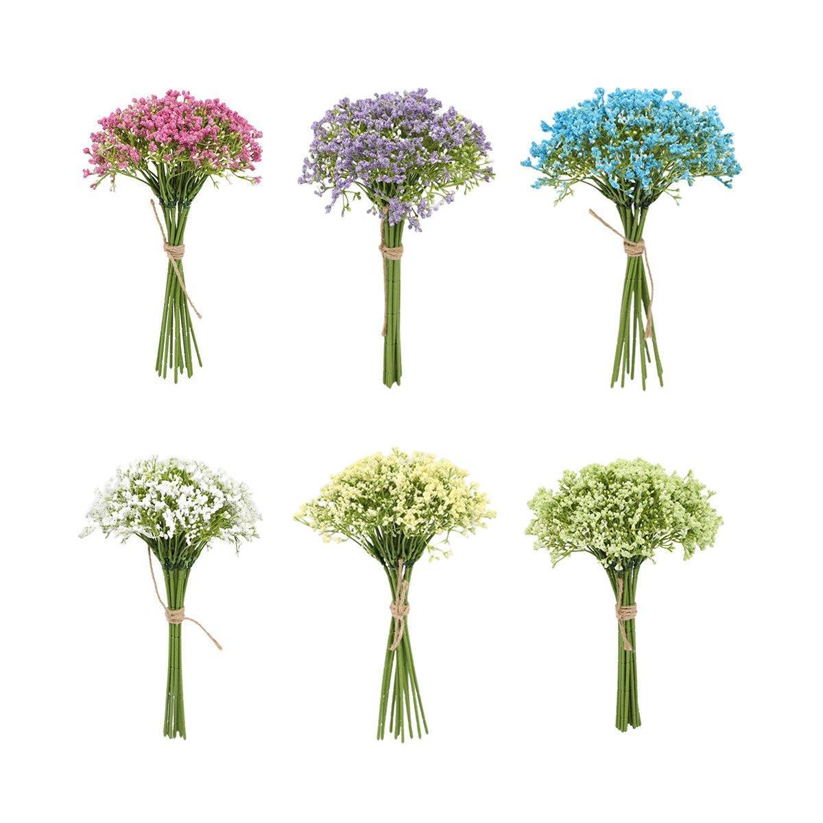 16pcs Artificial Foam Full Star Flowers Wedding Bouquet Home Decor Simulation - Green - Mekamart Australia