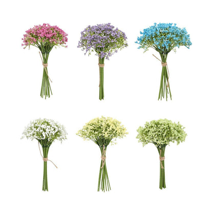 16pcs Artificial Foam Full Star Flowers Wedding Bouquet Home Decor Simulation - Green - Mekamart Australia